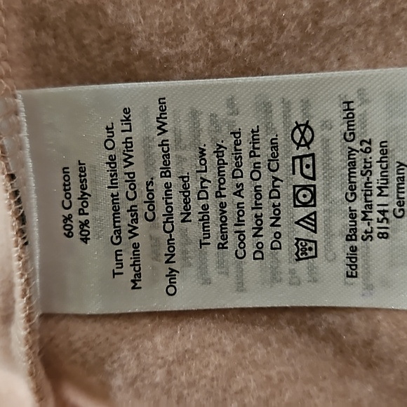 Eddie Bauer Mauve Colored Hoodie | Zip Up | Hood with Drawstring - Picture 8 of 9